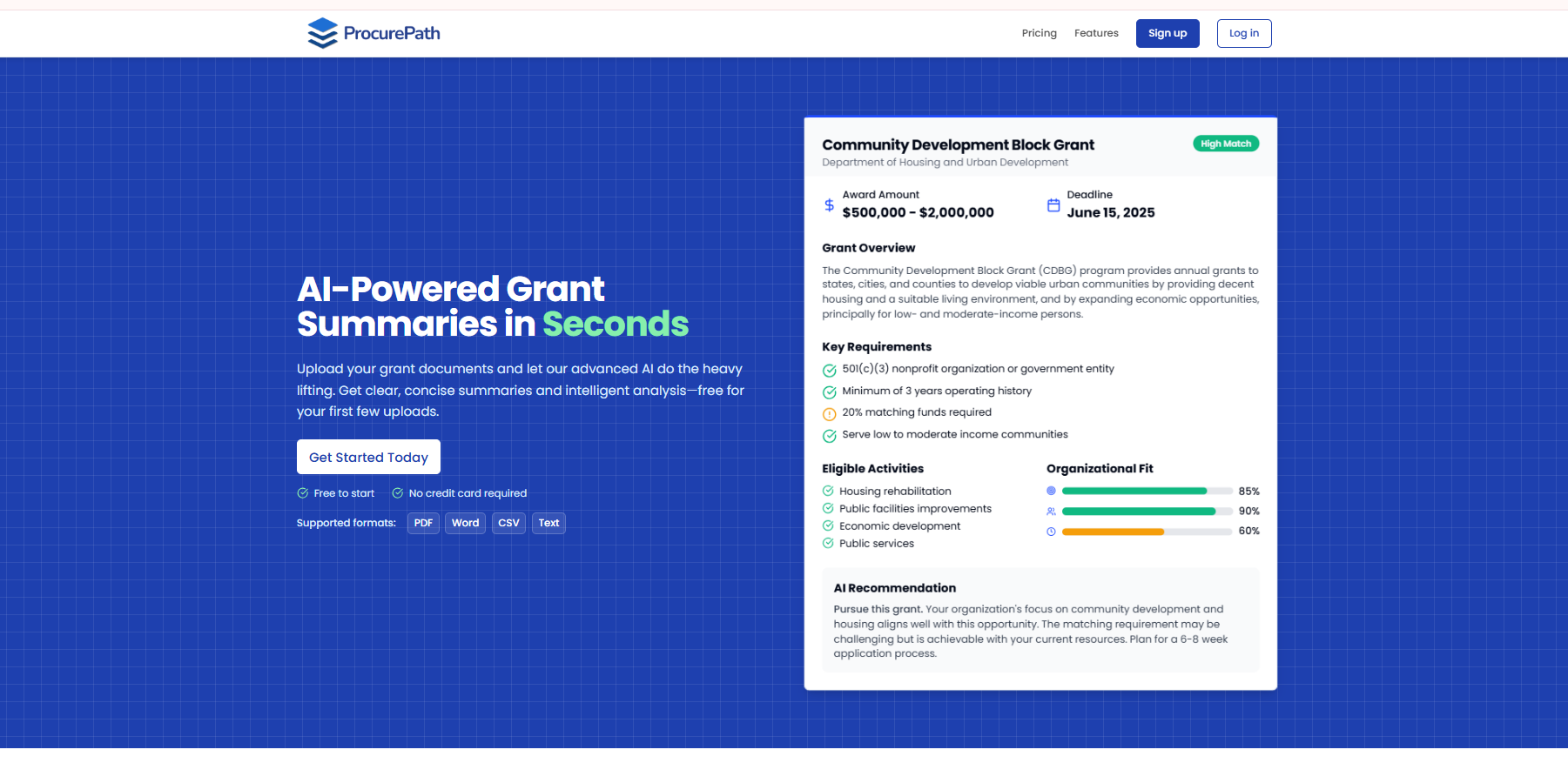 ProcurePath - Grant Management Platform